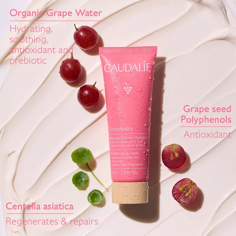 Caudalie VinoHydra Moisturizing Mask hidratáló maszk tápláló hatással 75 ml