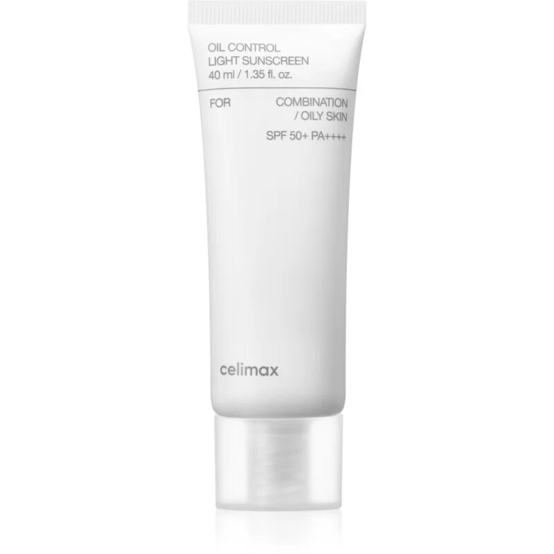 celimax Oil Control Light Sunscreen napozó krém SPF50+ kombinált és zsíros bőrre 40 ml