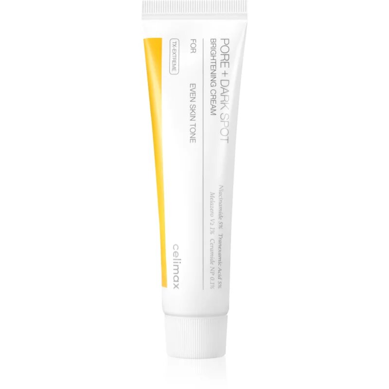 celimax Pore+Dark Spot Brightening Cream élénkítő krém hiperpigmentációs bőrre 35 ml