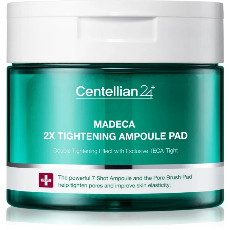 Centellian24 Madeca Double Tightening Ampoule Pad tonizáló párnák a kitágult pórusokra és ráncokra 60 db