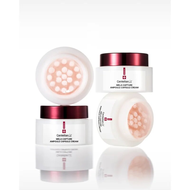 Centellian24 Madeca Mela Capture Ampoule Capsule Cream bőrfeszesítő és bőrvilágosító krém a pigment foltok ellen 55 ml