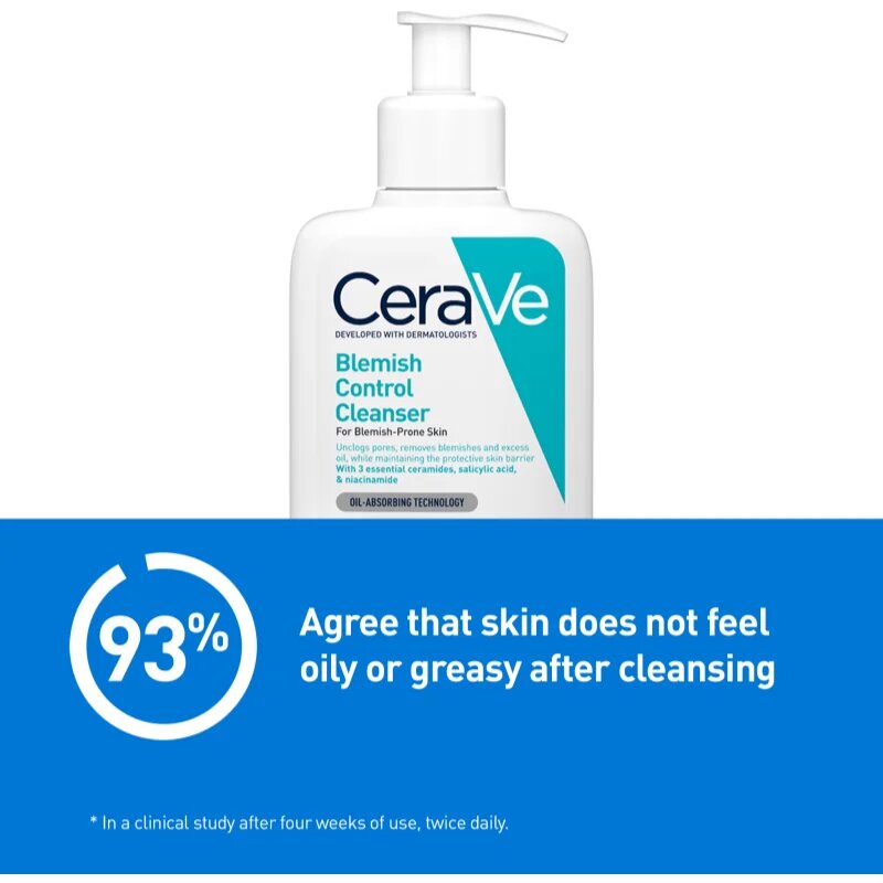 CeraVe Control Cleanser & Retinol Serum Duo komplex ápolás a pattanásos bőr hibáira