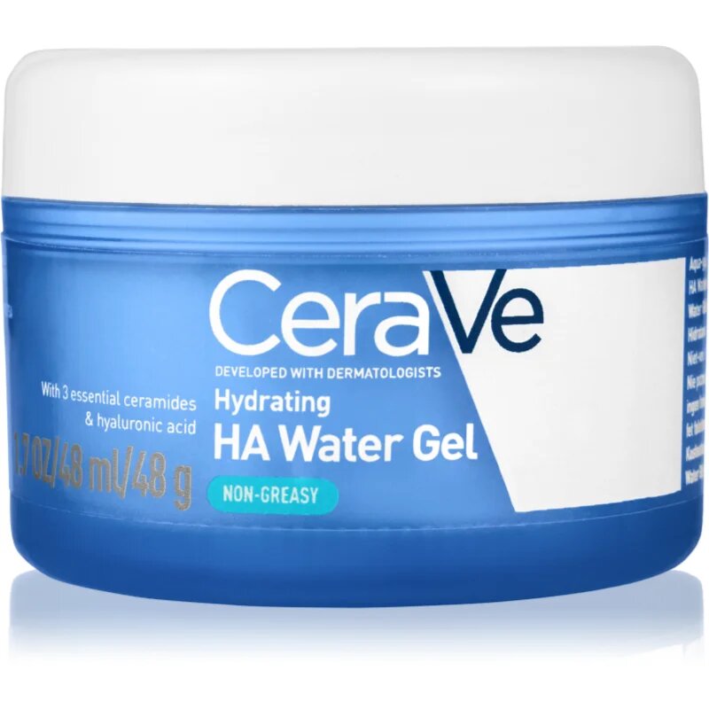 CeraVe Hydrating HA Water Gel hidratáló géles krém ceramidokkal minden bőrtípusra 48 g