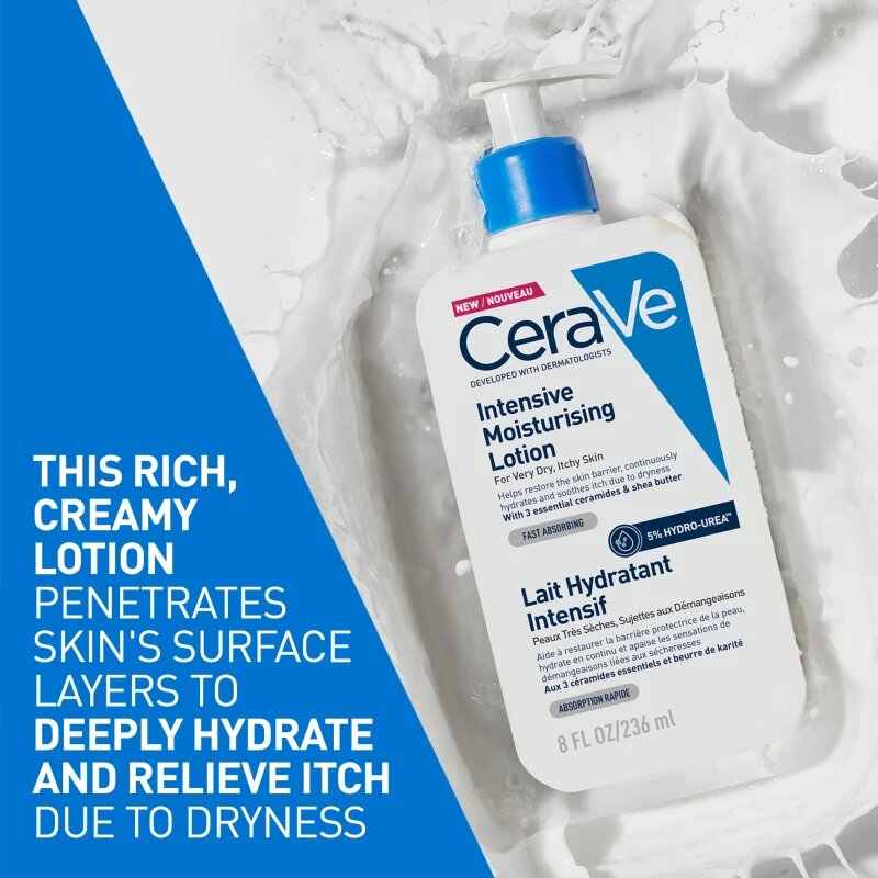 CeraVe Moisturizers Intensive Moisturizing Lotion hidratáló tej száraz és viszkető bőrre 236 ml