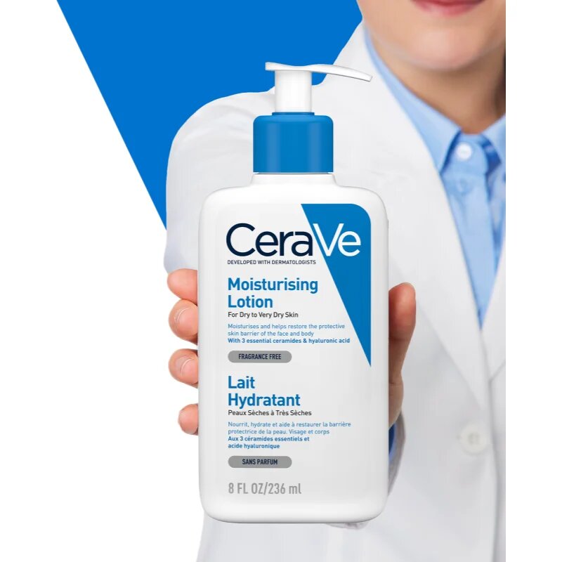 CeraVe Moisturizers Lotion hidratáló tej arcra és testre Száraz nagyon száraz bőrre 236 ml