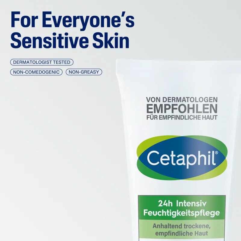 Cetaphil 24h Intensive Moisturiser intenzíven hidratáló krém száraz és érzékeny bőrre 220 ml