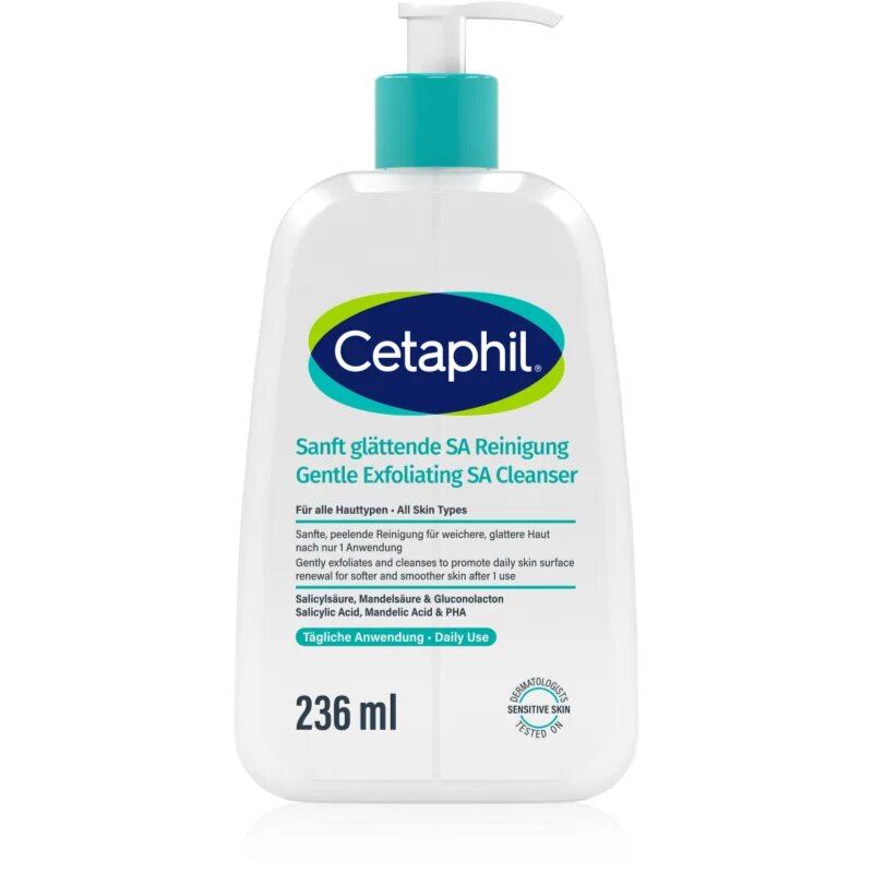 Cetaphil Gentle Exfoliating SA Cleanser gyengéd hámlasztó gél minden bőrtípusra 236 ml