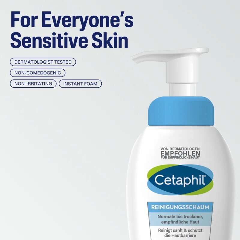 Cetaphil Gentle Foaming Cleanser Cleansing Foam tisztító hab normál és száraz bőrre 200 ml