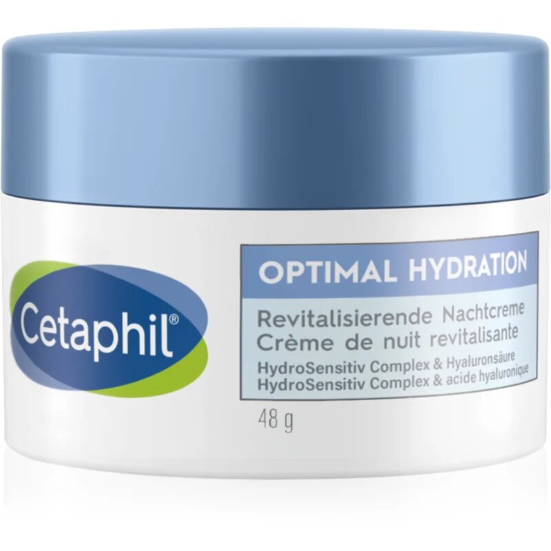 Cetaphil Optimal Hydration Replenishing Night Cream hidratáló éjszakai krém az érzékeny arcbőrre 48 g