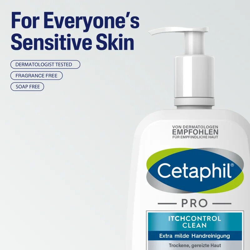 Cetaphil PRO ItchControl Clean gyengéd folyékony szappan 236 ml