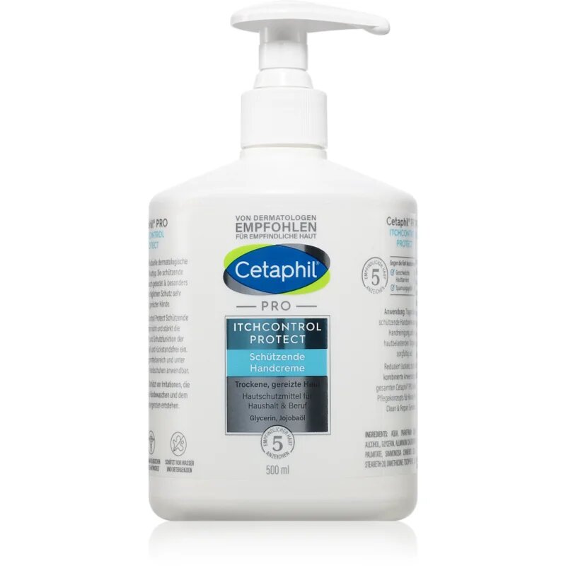 Cetaphil PRO ItchControl Protect kézvédő krém száraz bőrre 500 ml