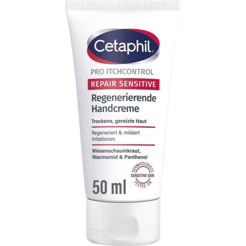 Cetaphil PRO ItchControl Repair Sensitive Regenerating Hand Cream regeneráló kézkrém az érzékeny bőrre 50 ml