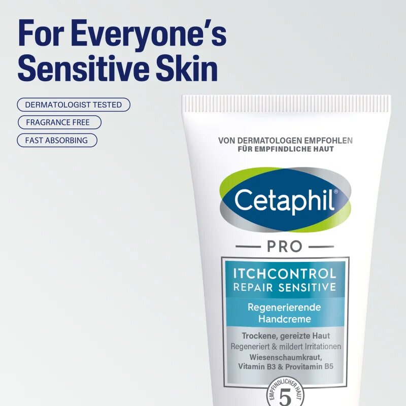 Cetaphil PRO ItchControl Repair Sensitive Regenerating Hand Cream regeneráló kézkrém az érzékeny bőrre 50 ml