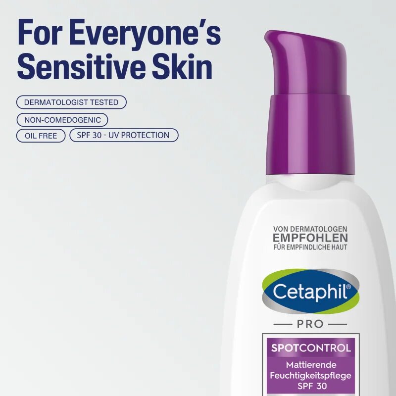 Cetaphil PRO SpotControl Oil Control hidratáló mattító krém SPF 30 120 ml