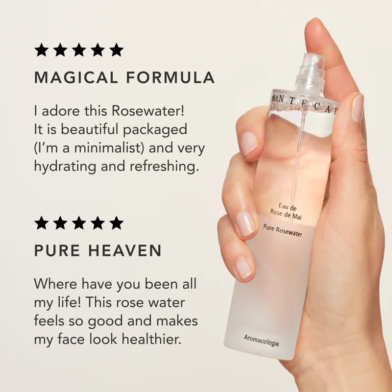 Chantecaille Pure Rosewater Travel Size nyugtató és frissítő hidratáló spray 45 ml