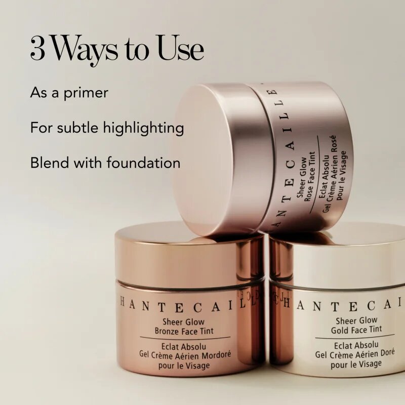 Chantecaille Sheer Glow Face Tint színező gél az élénk és kisimított arcbőrért 30 g