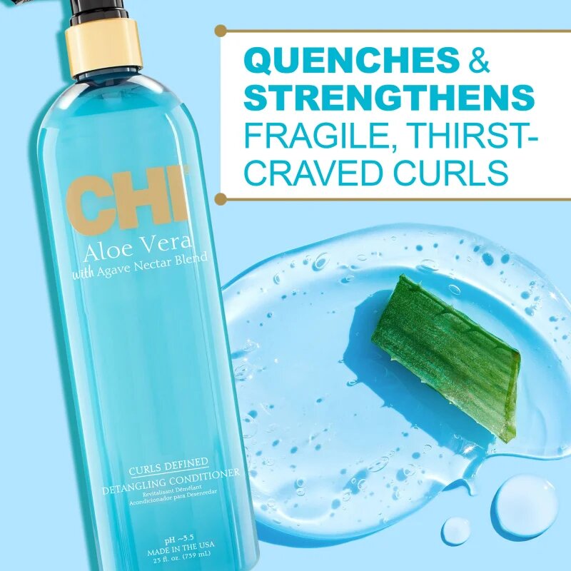 CHI Aloe Vera Curls Defined kondicionáló a hullámos és göndör hajra 739 ml