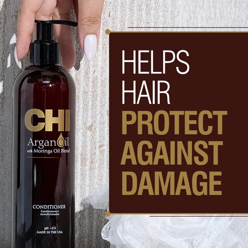 CHI Argan Oil Conditioner tápláló kondícionáló száraz és sérült hajra 739 ml