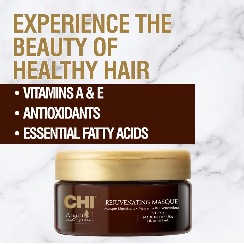 CHI Argan Oil Rejuvenating Masque tápláló maszk száraz és sérült hajra 237 ml