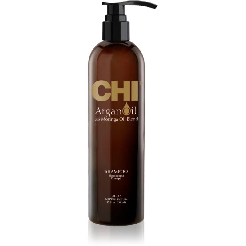 CHI Argan Oil Shampoo tápláló sampon száraz és sérült hajra 739 ml