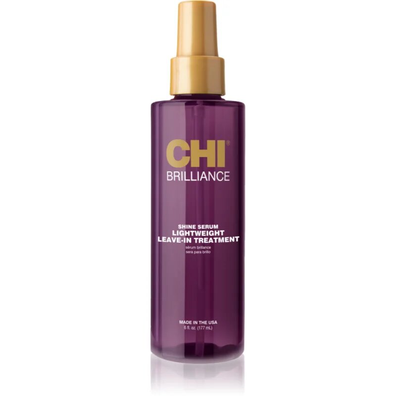 CHI Brilliance Shine Serum Lightweight Leave-in Ttreatment könnyű szérum a fénylő és selymes hajért 177 ml