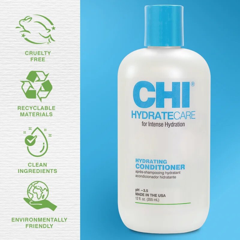 CHI HYDRATECARE Hydrating Conditioner mélyhidratáló balzsam száraz hajra 355 ml