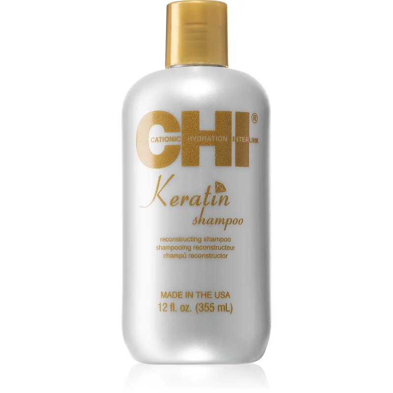 CHI Keratin Reconstructing Shampoo keratinos sampon száraz és rakoncátlan hajra 355 ml