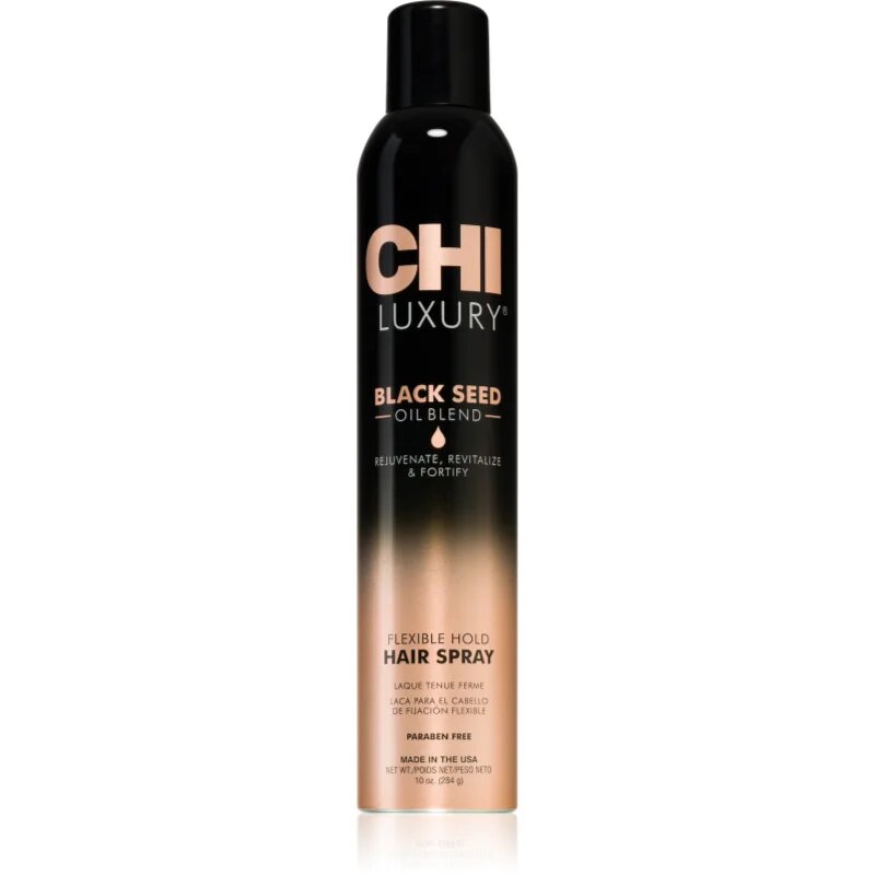 CHI Luxury Black Seed Oil Flexible Hold Hairspray hajlakk rugalmas tartásért 284 ml