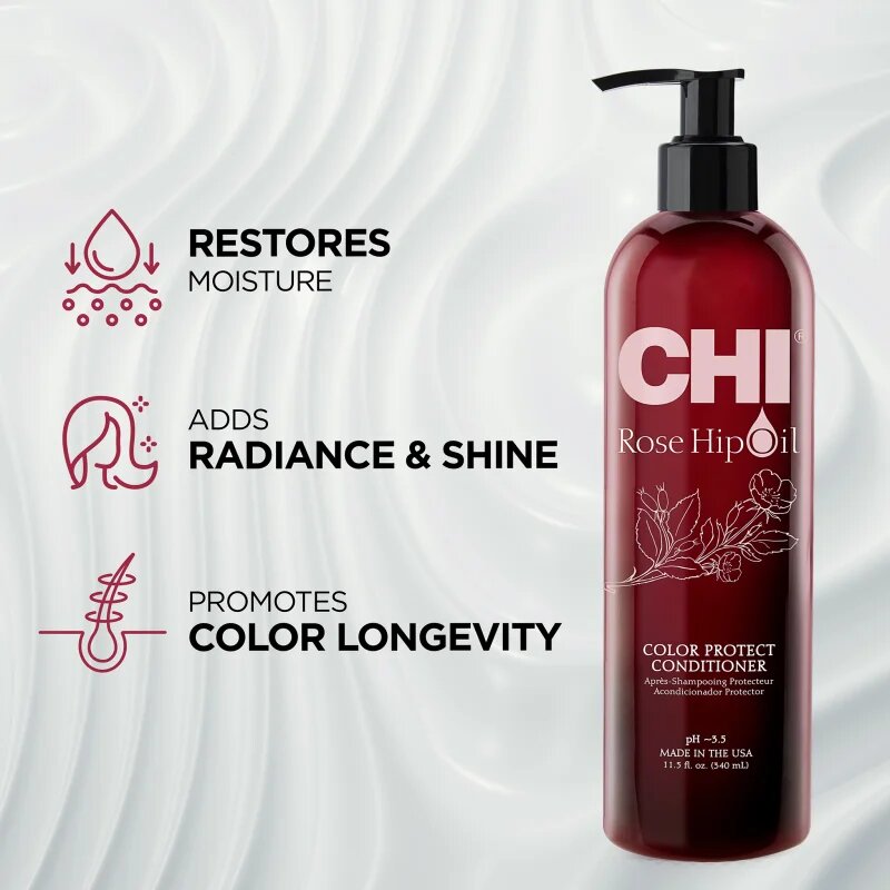 CHI Rose Hip Oil Conditioner kondicionáló festett hajra 340 ml