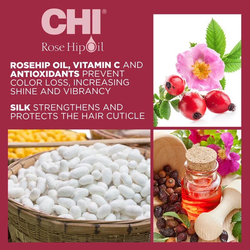 CHI Rose Hip Oil Conditioner kondicionáló festett hajra 739 ml