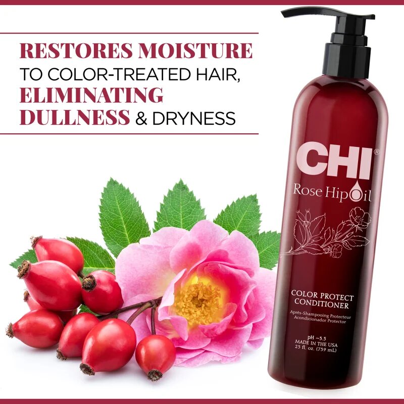 CHI Rose Hip Oil Conditioner kondicionáló festett hajra 739 ml