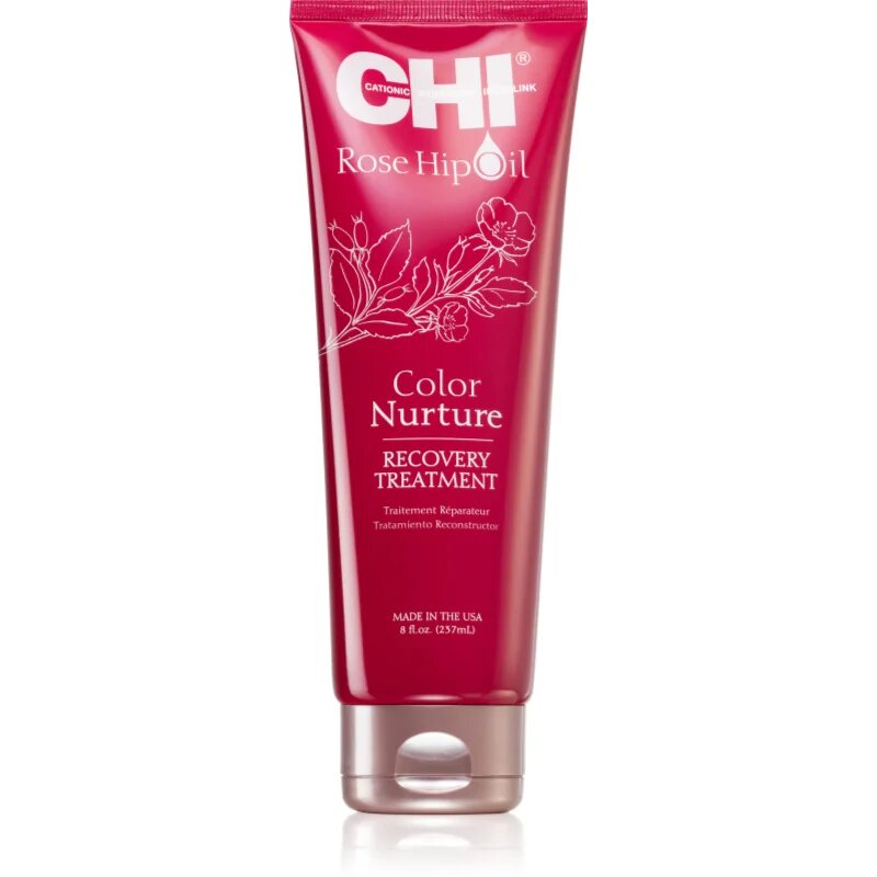 CHI Rose Hip Oil Recovery Treatment mélyen regeneráló maszk festett hajra 237 ml