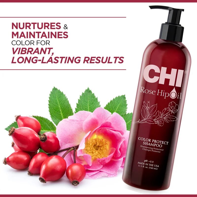 CHI Rose Hip Oil Shampoo sampon festett hajra 340 ml