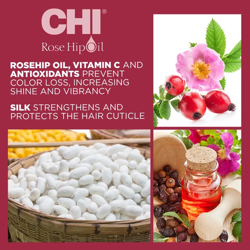 CHI Rose Hip Oil Shampoo sampon festett hajra 739 ml
