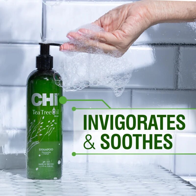 CHI Tea Tree Oil Shampoo sampon zsíros hajra és fejbőrre 340 ml