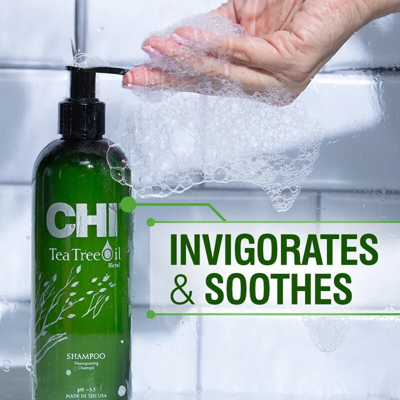CHI Tea Tree Oil Shampoo sampon zsíros hajra és fejbőrre 739 ml