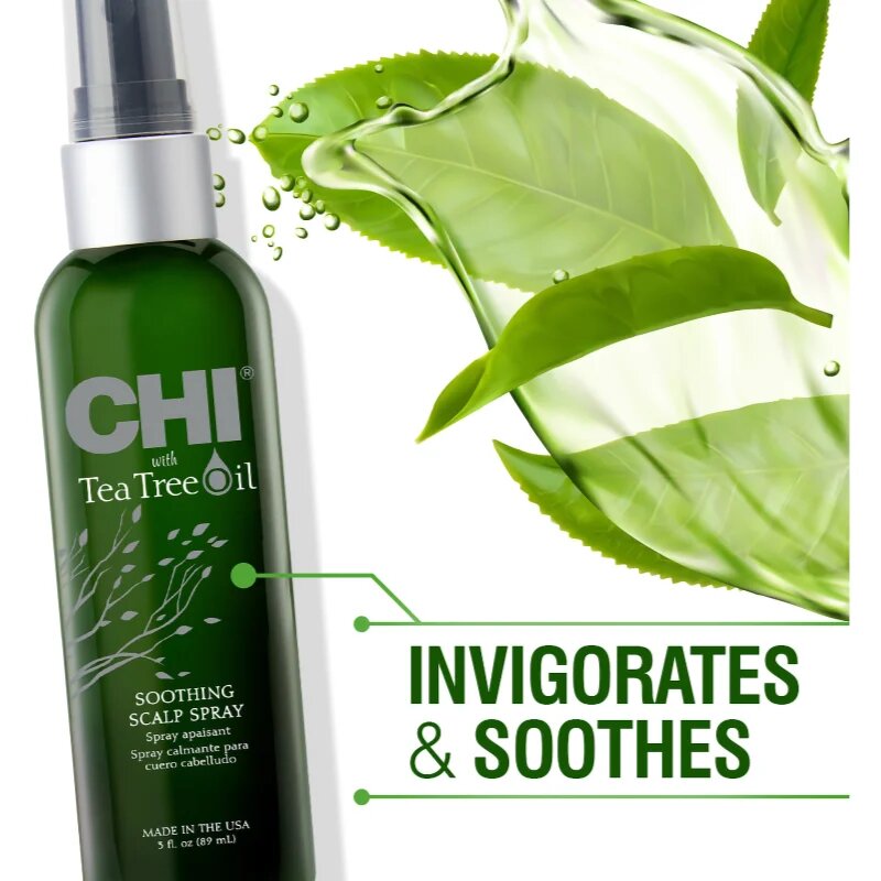 CHI Tea Tree Oil Soothing Scalp Spray Nyugtató spray irritált viszketó fejbőrre 89 ml