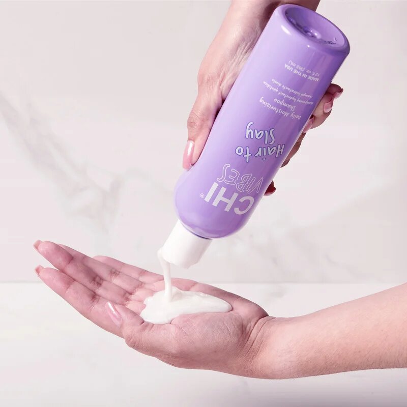 CHI Vibes Hair To Slay Daily Moisturizing Shampoo hidratáló sampon a töredezett hajvégekre 355 ml