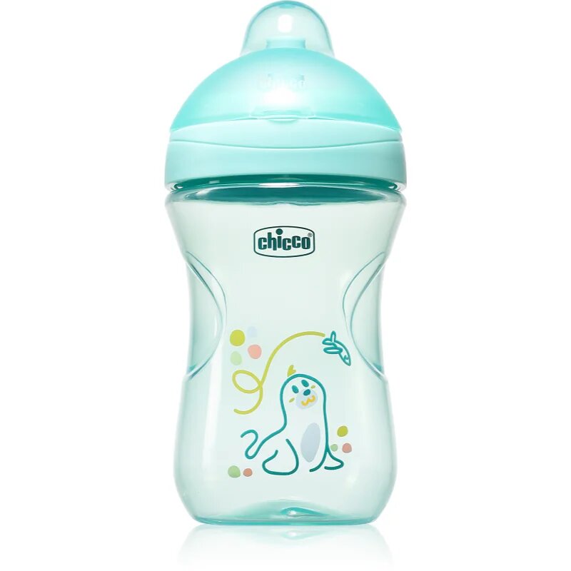 Chicco Advanced Cup 12m+ gyakorlóbögre szívószállal Teal 1 db