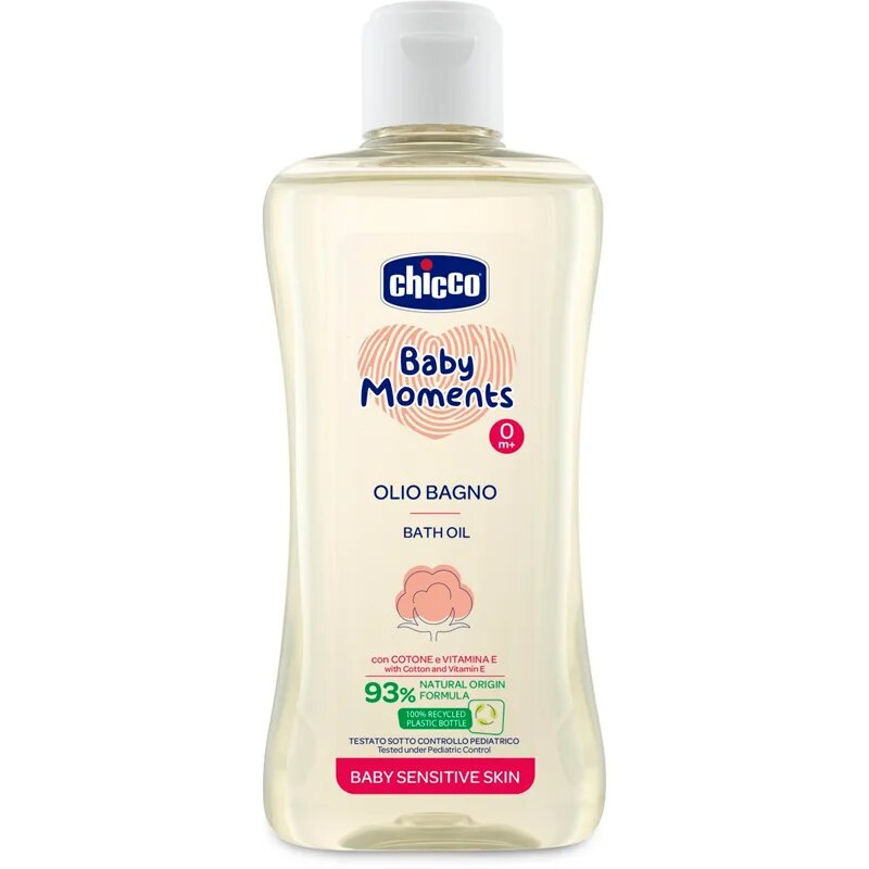 Chicco Baby Moments Sensitive fürdő olaj 200 ml