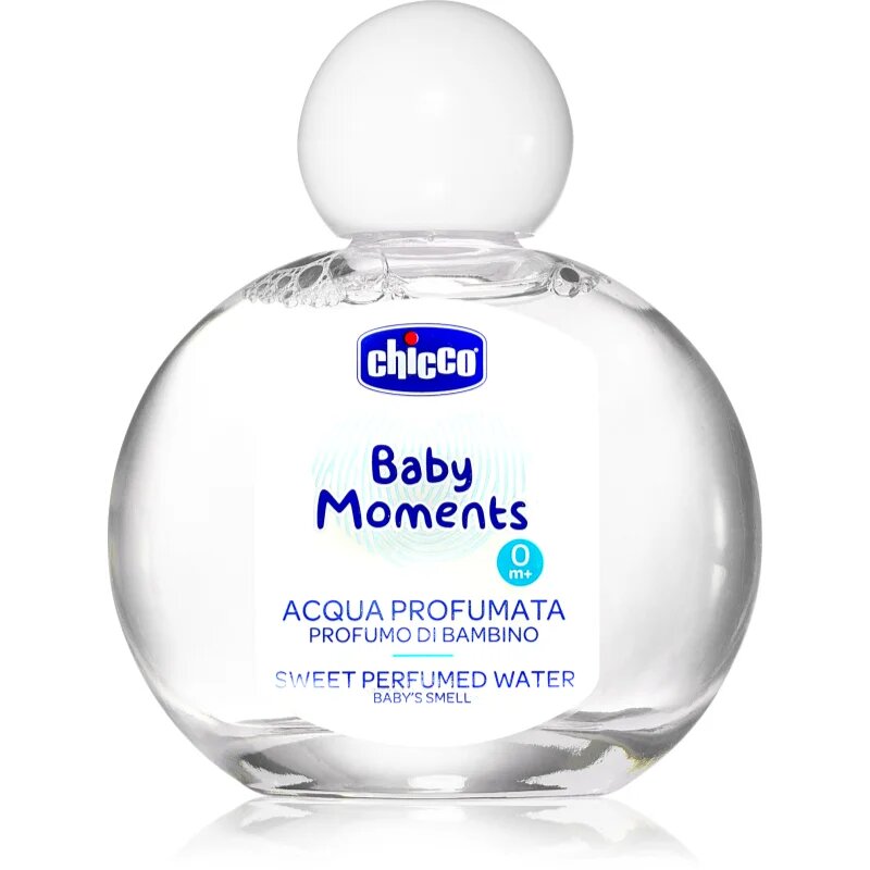 Chicco Baby Moments Sweet Perfumed Water Eau de Parfum gyermekeknek születéstől kezdődően 100 ml