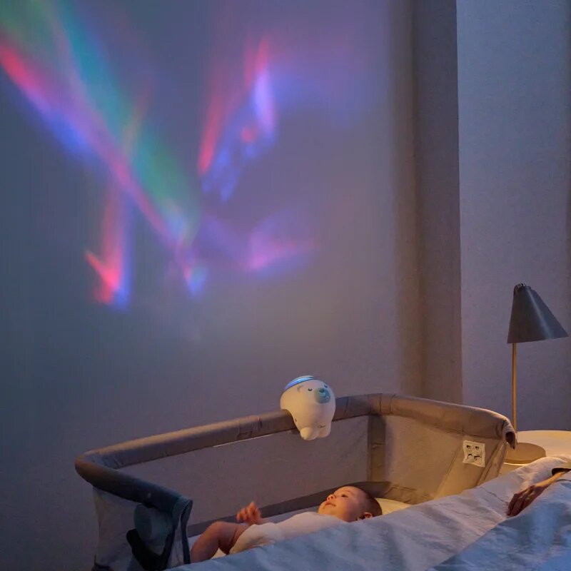 Chicco Cot And Nightstand Projector Polar Bear projektor 2 az 1-ben Neutral 1 db