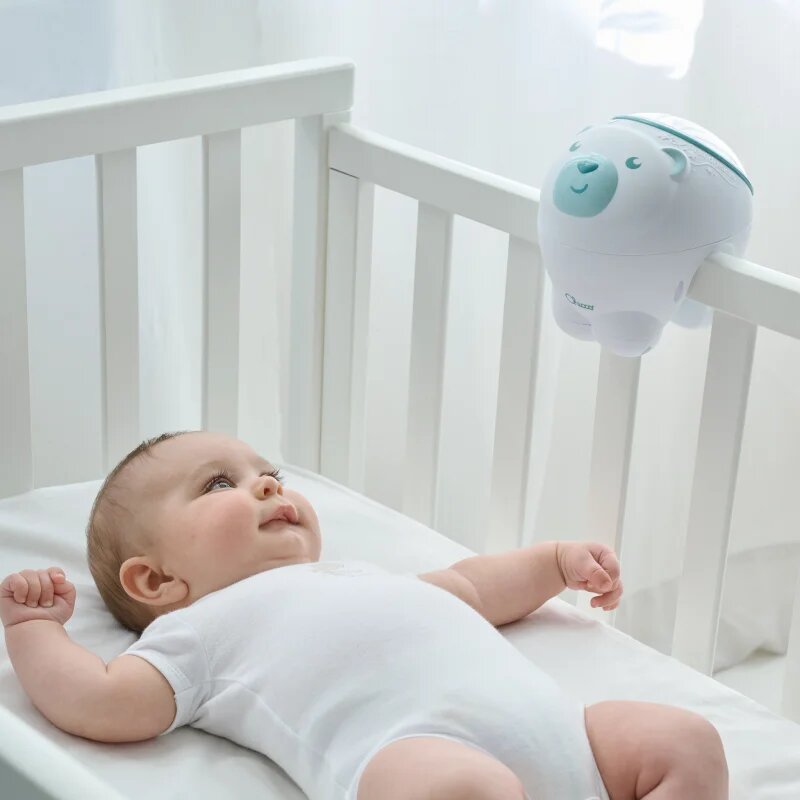 Chicco Cot And Nightstand Projector Polar Bear projektor 2 az 1-ben Neutral 1 db