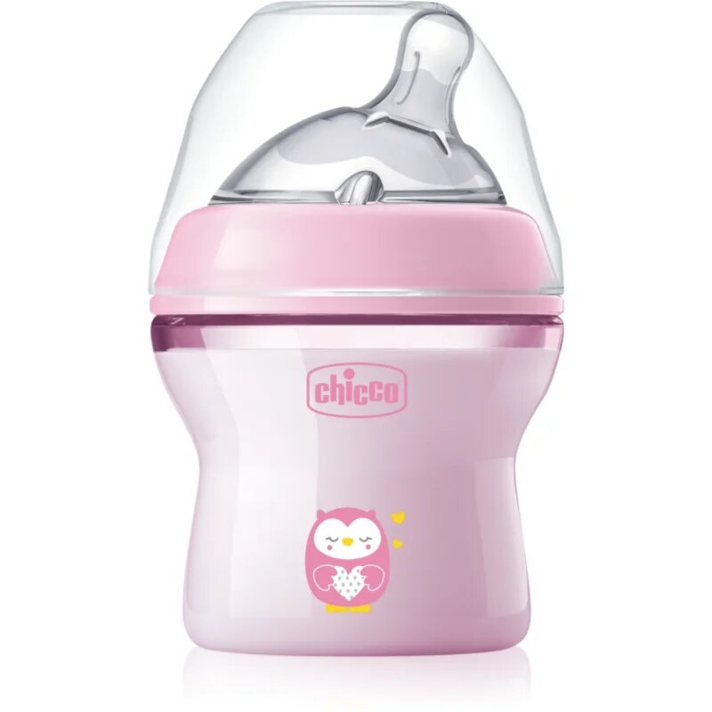 Chicco Natural Feeling Pink Girl cumisüveg 0 m+ 1 db