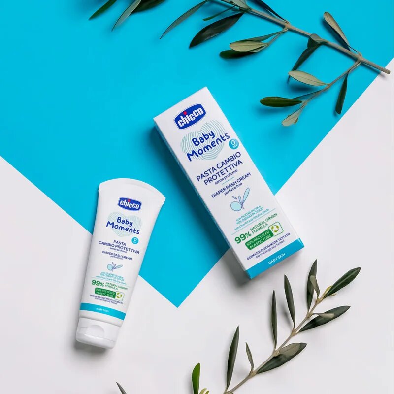 Chicco Protective Diaper Cream krém mindennapos babapopsi-ápoláshoz gyermekeknek születéstől kezdődően 100 ml