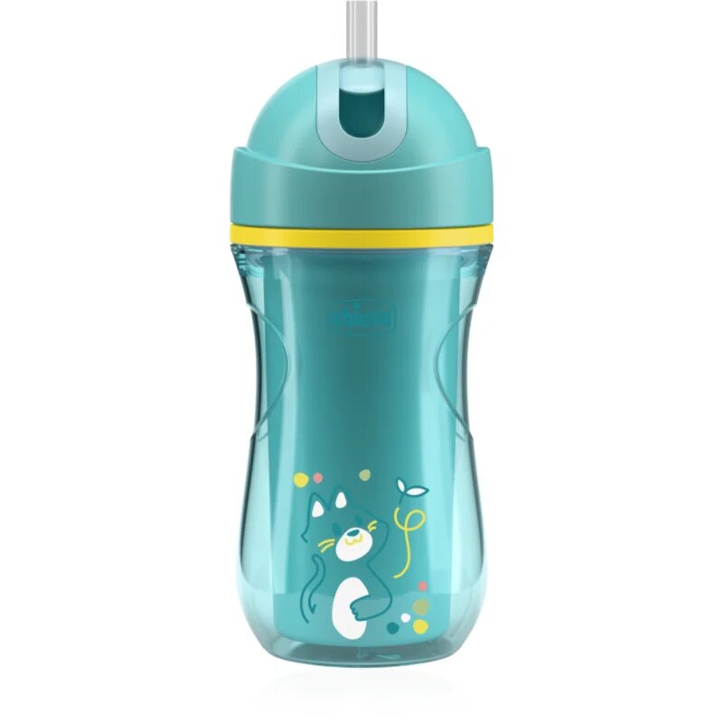 Chicco Sport Cup 14m+ bögre szívószállal Teal 266 ml
