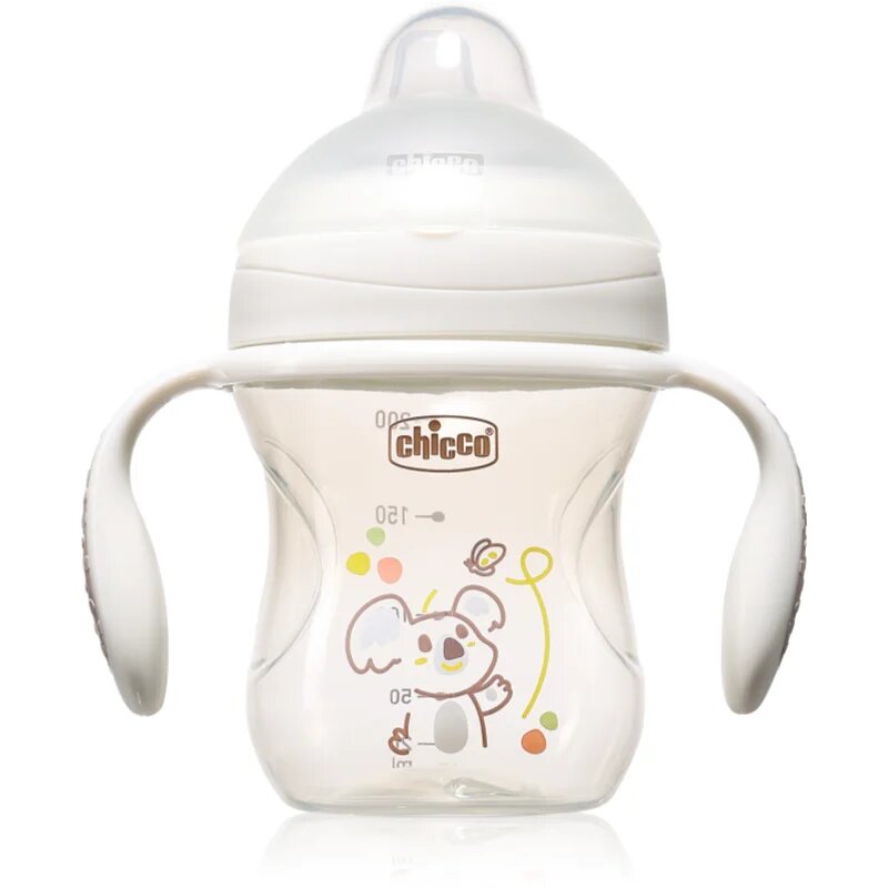 Chicco Transition Cup 4m+ gyakorlóbögre fogantyúval Grey 1 db