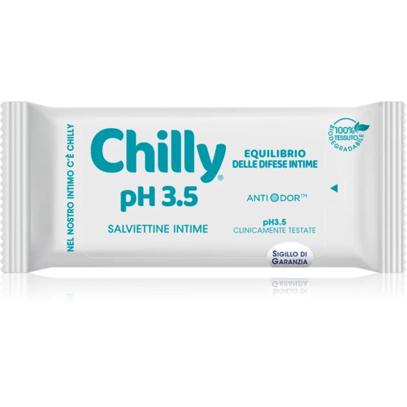 Chilly pH 3.5 Intimate Wipes papírtörlők az intim higiéniához 12 db