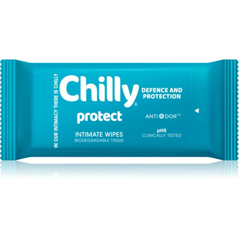 Chilly Protect Intimate Wipes papírtörlők az intim higiéniához 12 db