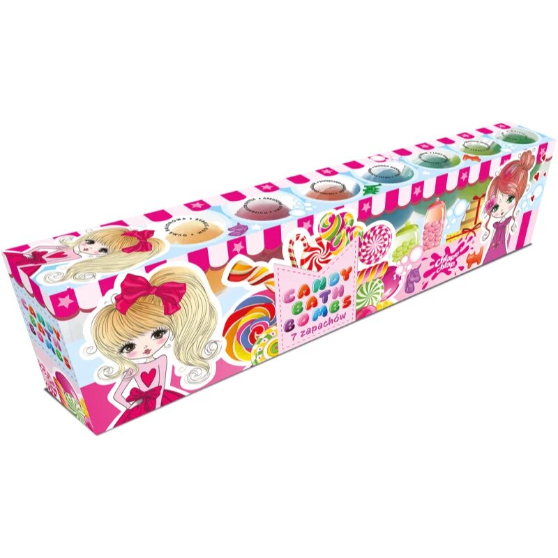 Chlapu Chlap Candy Shop szénsavas fürdő golyók gyermekeknek 7x50 g